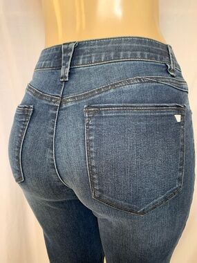 WIT & WISDOM Women’s Tummy Control Size 6 Ankle Slim Straight Leg Dark Wash NWOT